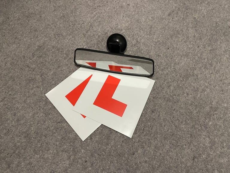 image for Learner plates and rear view mirror