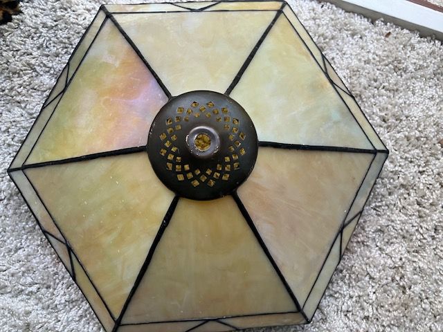 Vintage glass lampshade