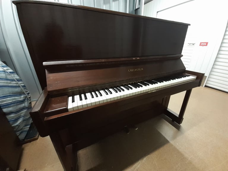 C Bechstein Model 9 upright piano Mahogany *adjustable stool + 1st fine tuning option*