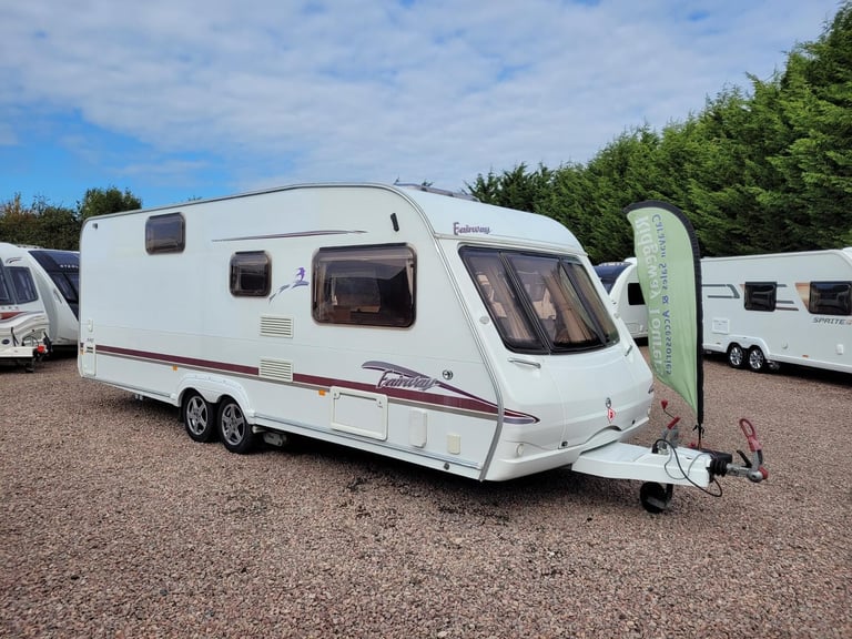 * SALE AGREED*Swift Fairway 590 2005 Twin Axle 6 Berth - Motor Mover, Fixed Bunk