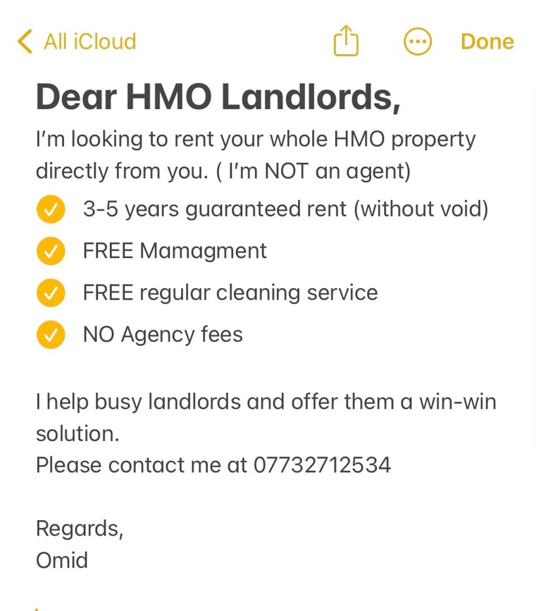 Looking for HMO/student property directly from landlords 