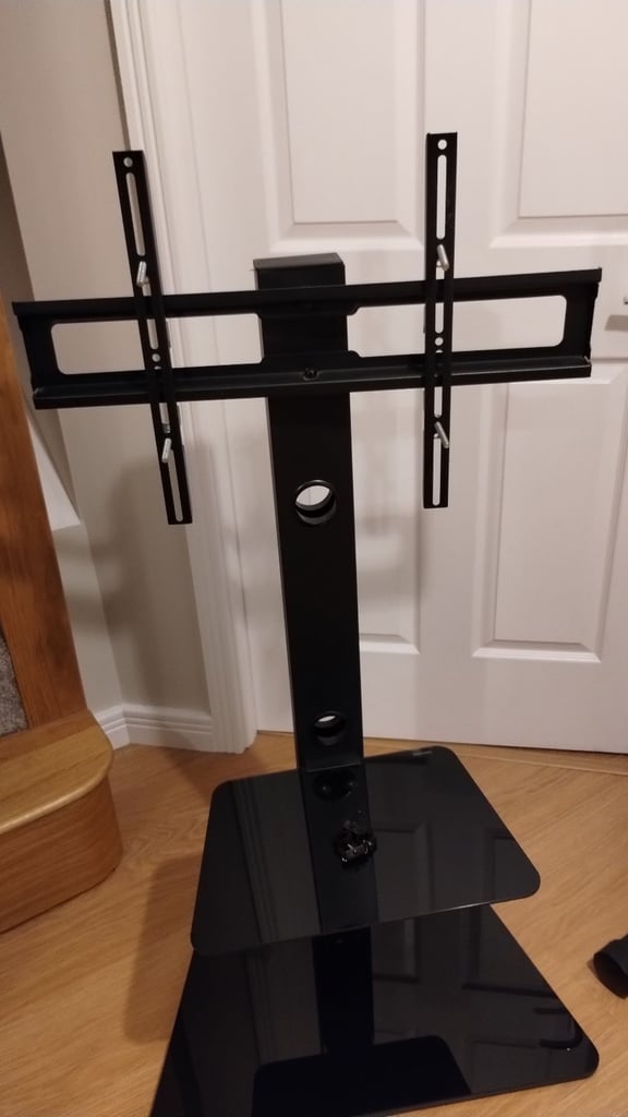 image for Glass and metal TV stand