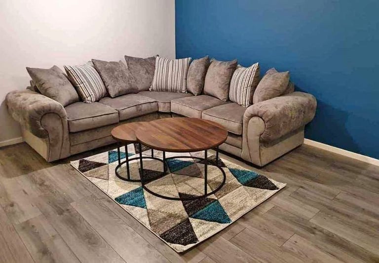 Brand New Verona Fabric Corner & 3+2 Seater Sofa Set - Delivery Across the UK