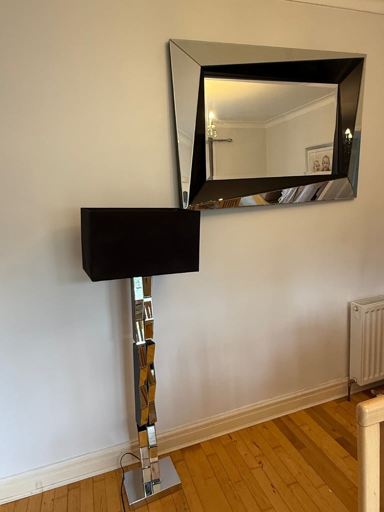 Tall designer pagazzi mirrored lamp 
