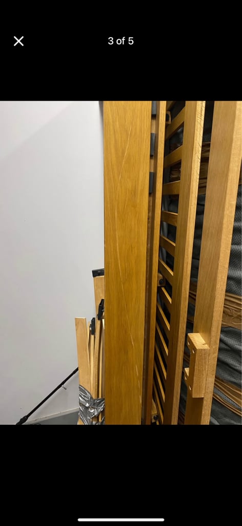 Solid Oak Super King Size Bed Frame 