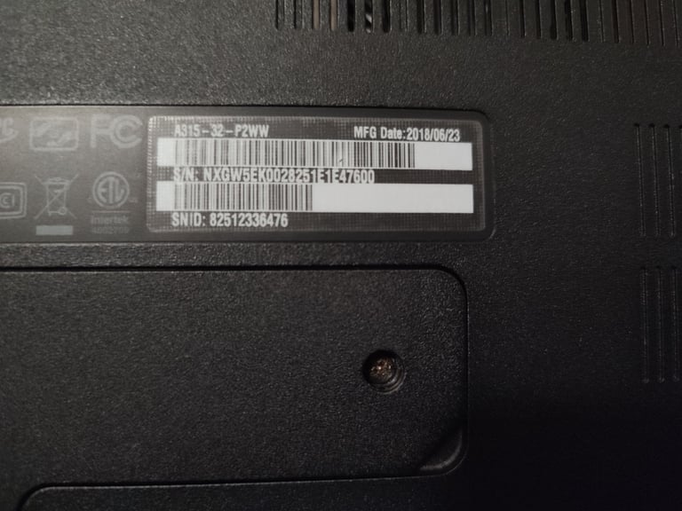 💻 Acer Aspire A315-32-P2WW Laptop