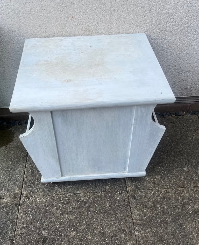 Two wood tables