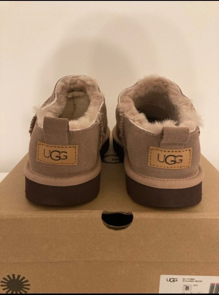 Ugg classic micro boot in rocky oak colour shade 
