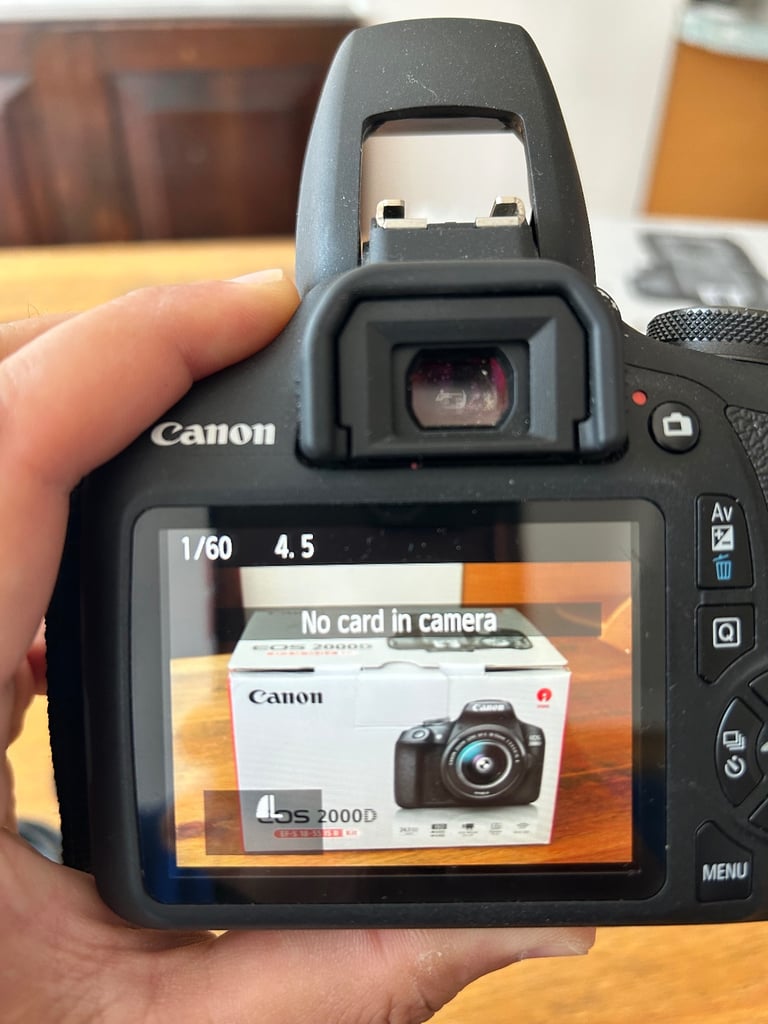 Canon EOS 2000D 24.1MP Digital SLR Camera - Black (Kit with EF/EF-S 18-55 mm...