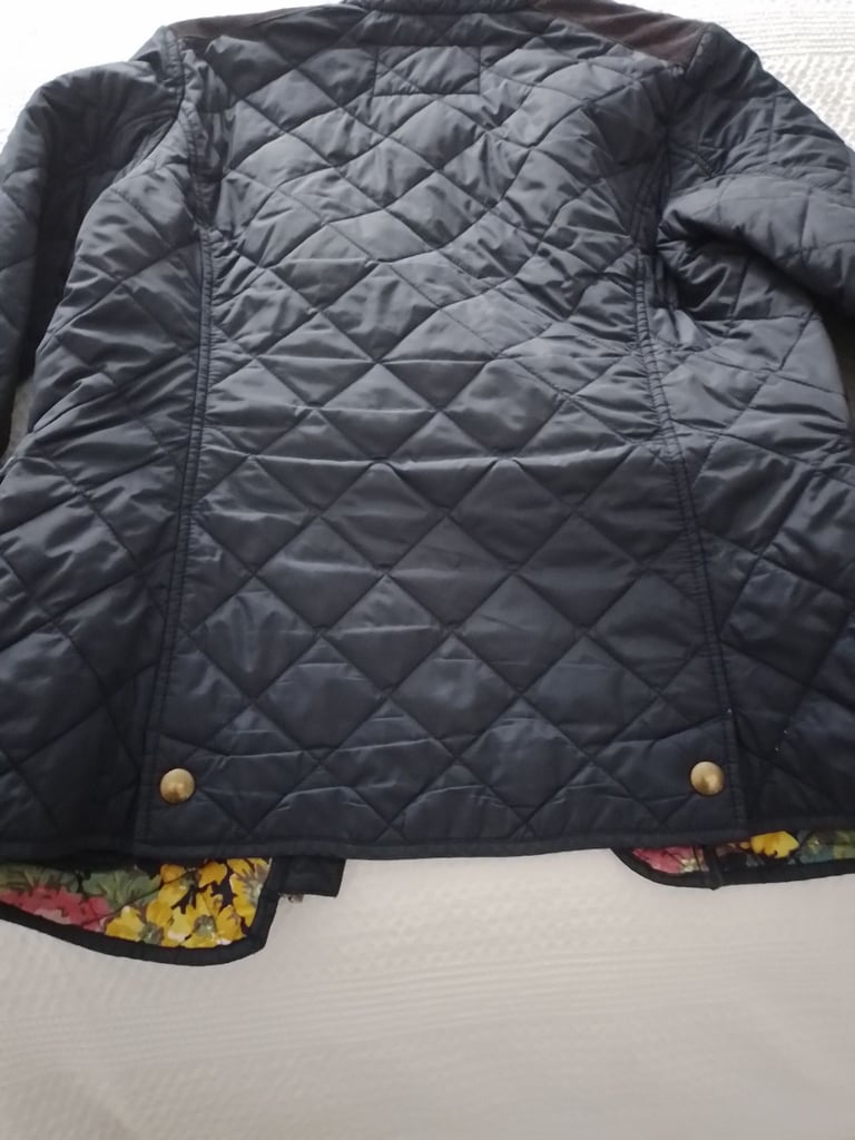 JOULES NAVY QUILTED SHORT JACKET