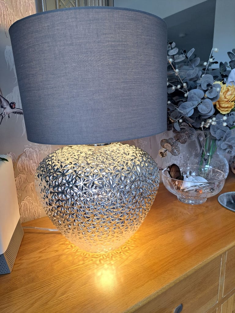 image for Next Chrome Dual Light Large Table Lamp