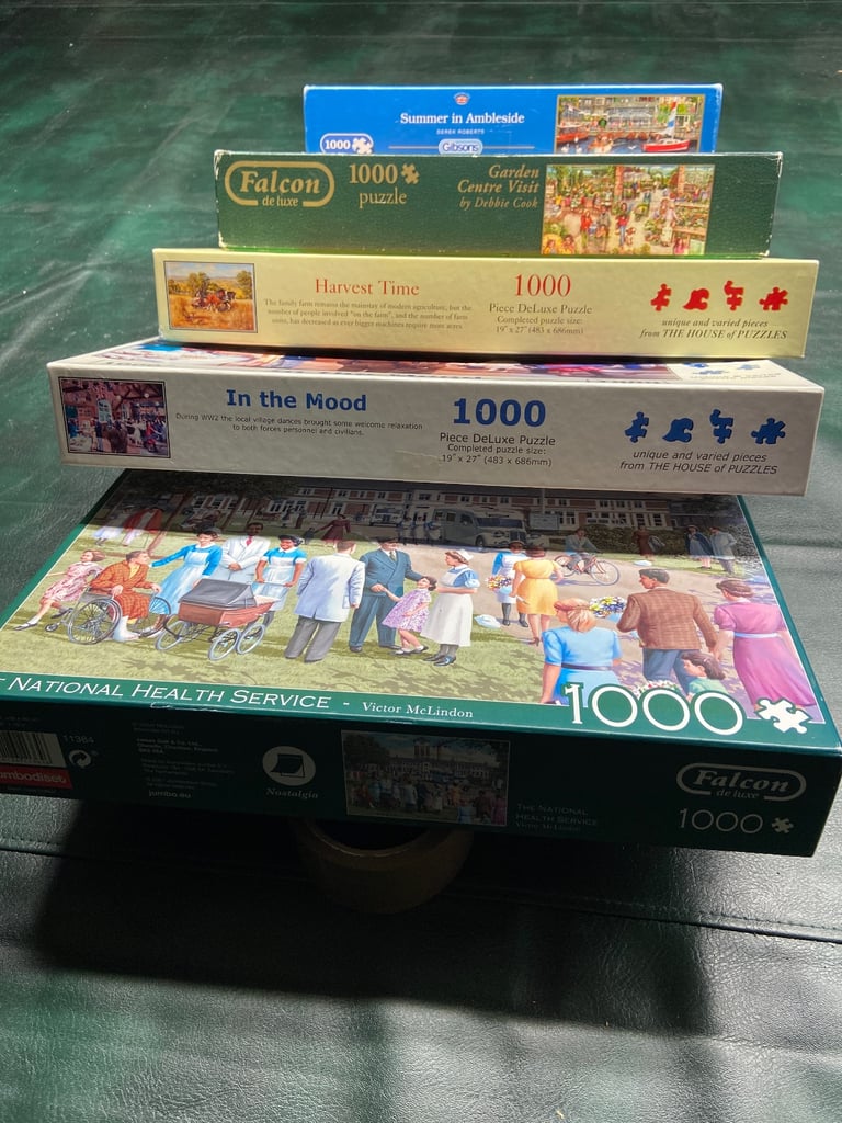 image for Jigsaws 1000 piece, x 5 all complete. 