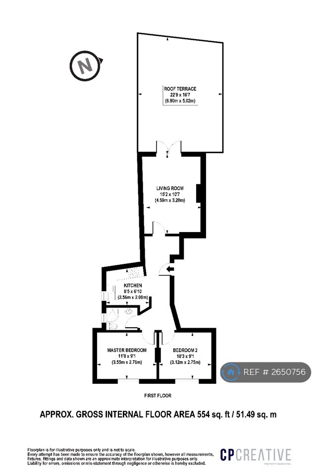 2 bedroom flat in The Green, London, W5 (2 bed) (#2650756)