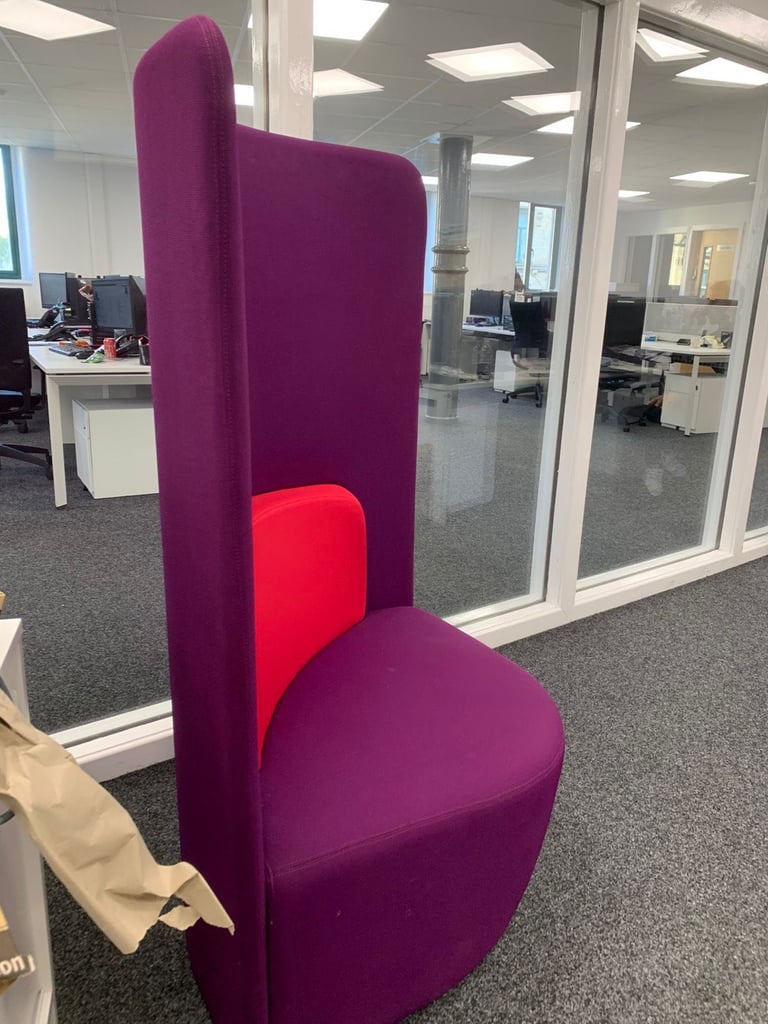 High back soft seat reception seating (6 available)  (Free delivery to Sheffield, Rotherham )