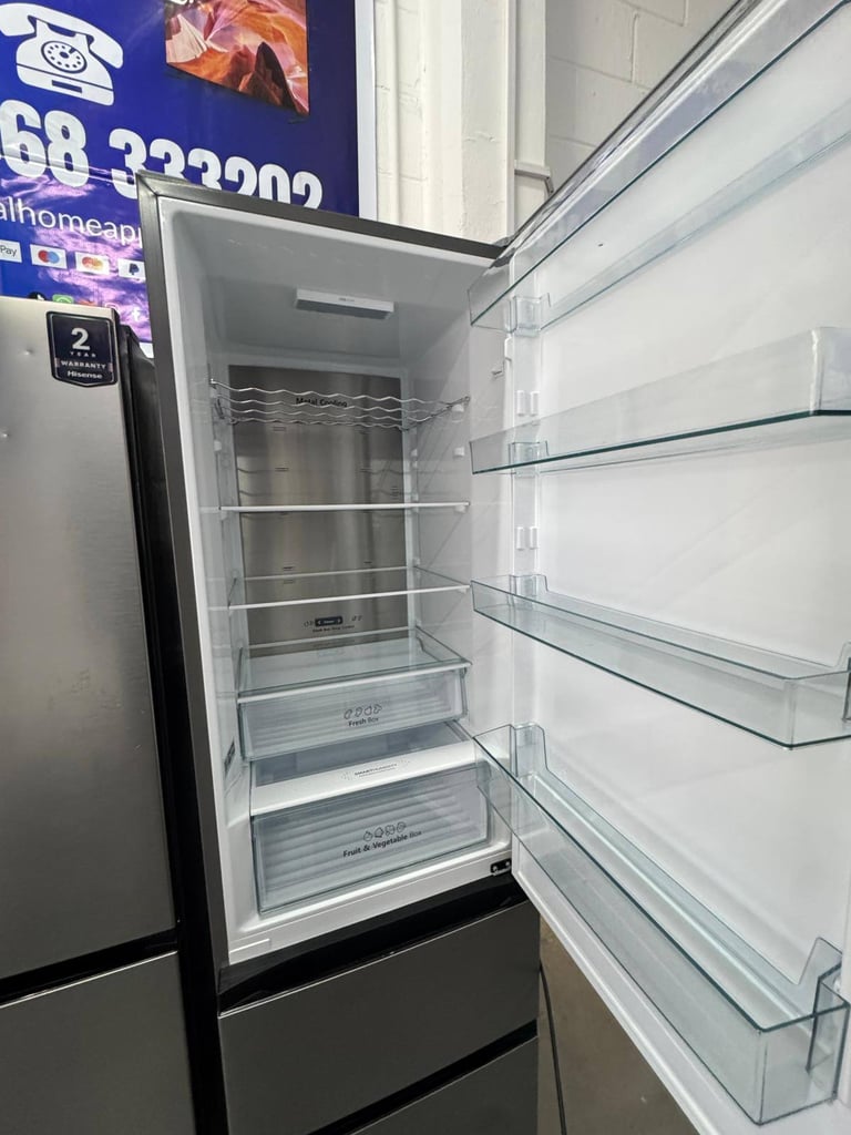 Hisense 368 L 60/40 Fridge Freezer – Factory Seconds - Free Same Day Delivery