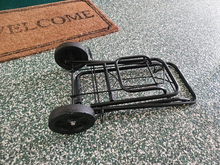 Black fold up trolley