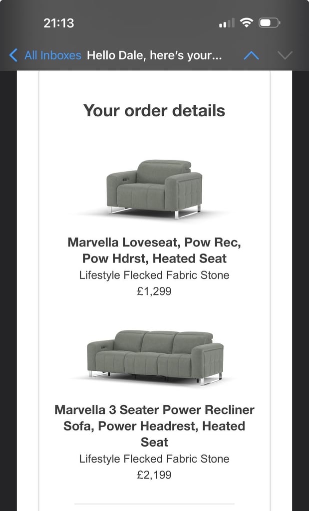 Marvella 3 Seater Sofa & Love Seat 