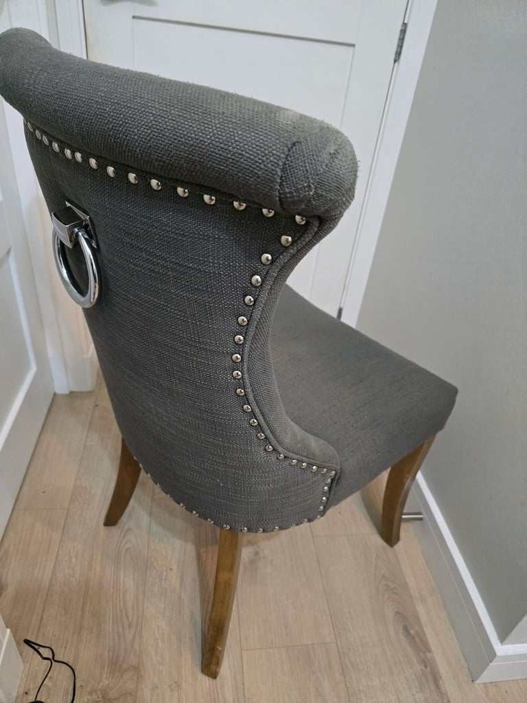 image for Grey knockerback chair