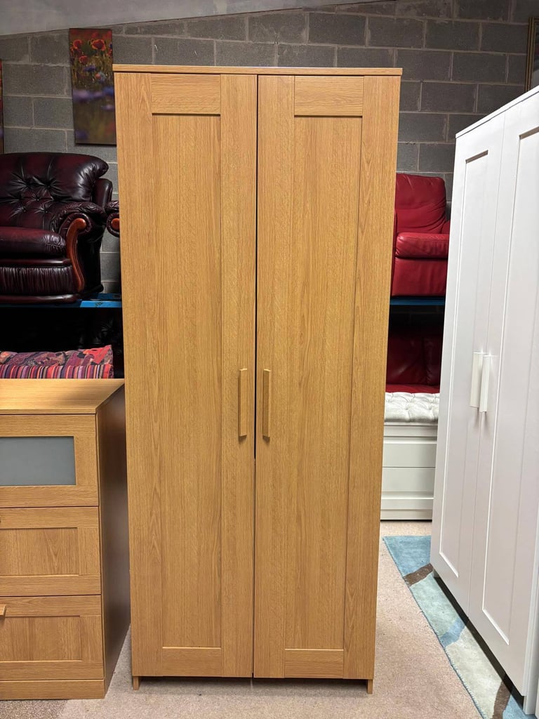 image for Light Oak IKEA Wardrobe 