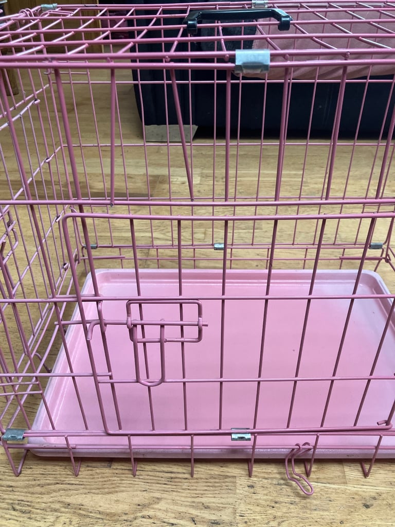 Pink pet crate Small