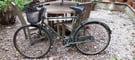 vintage hercules 26&amp;quot; wheel bike with baket hardely used