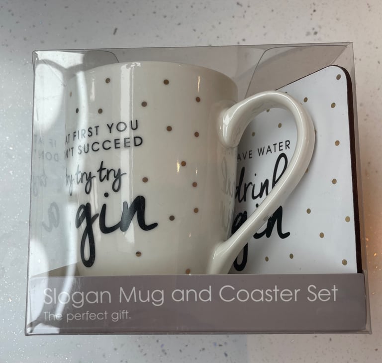 NEW in box cup and coaster