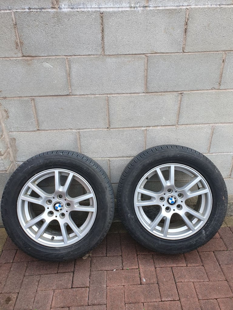 BMW ALLOYS WITH 235/55/17 TYRES x 2