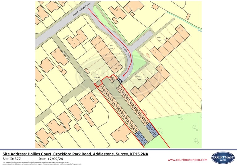 Garage/Parking/Storage to rent: Hollies Court, Crockford Park Road, Addlestone KT15 2NA - GATED SITE