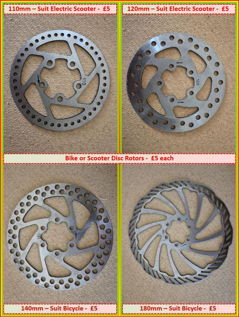 image for Disc Rotors for Bike or Electric Scooter