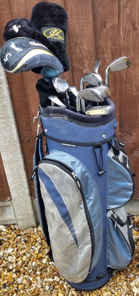 SKYMAX 3-SW, woods 1-3-5, Vantage soft-face putter, SKYMAX trolley bag & EXTRA's