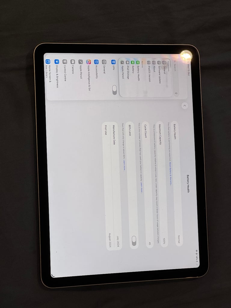 iPad Air 11-inch (M2, 2024) MUWC3NF/A WiFi 80% new, w/ box, Space Grey, 128 GB