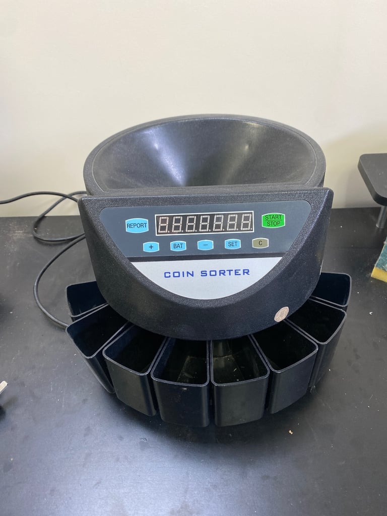 Electric coin sorter