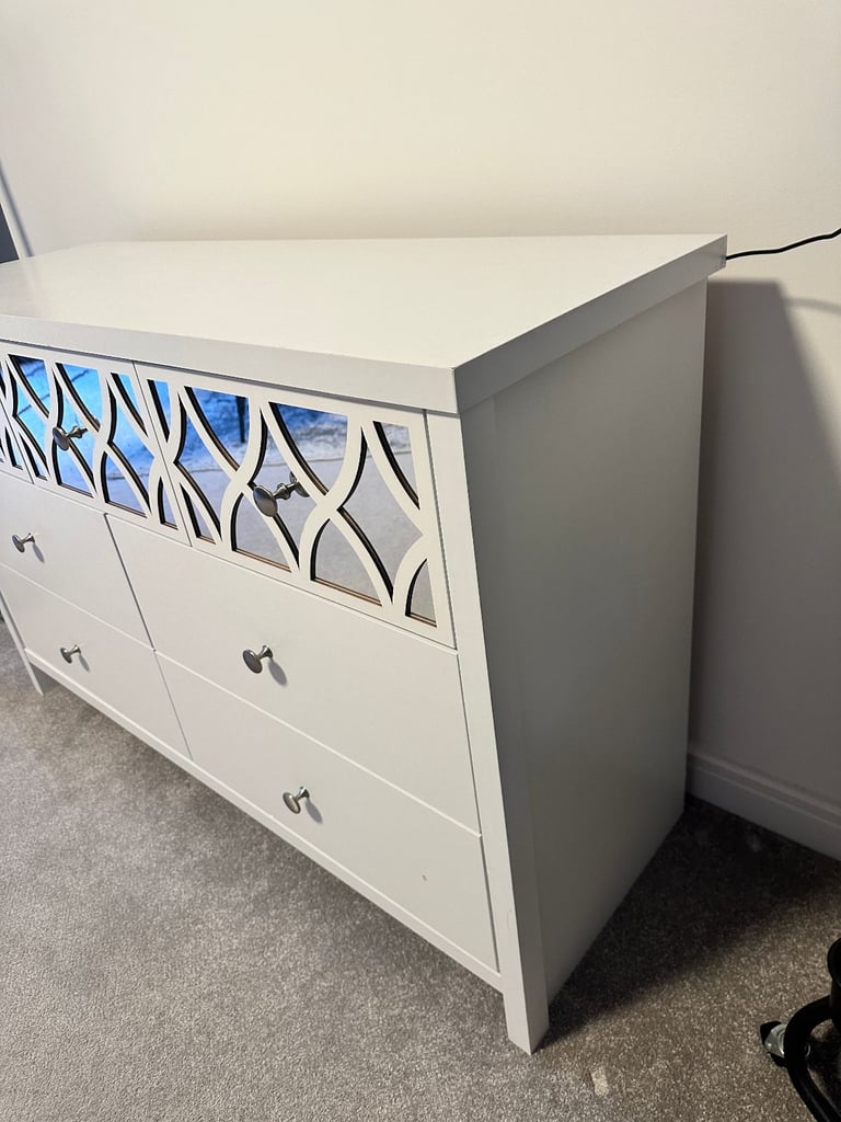 Wayfair IrisVibe 3+4 Drawer Chest of Drawers, White