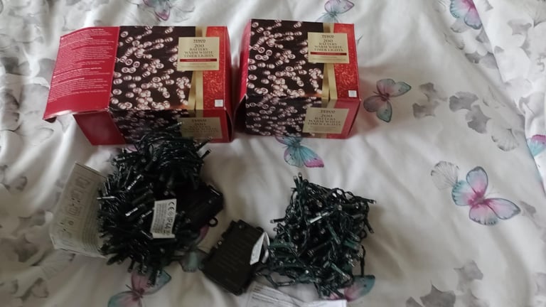 2x sets new battery operated Christmas lights 