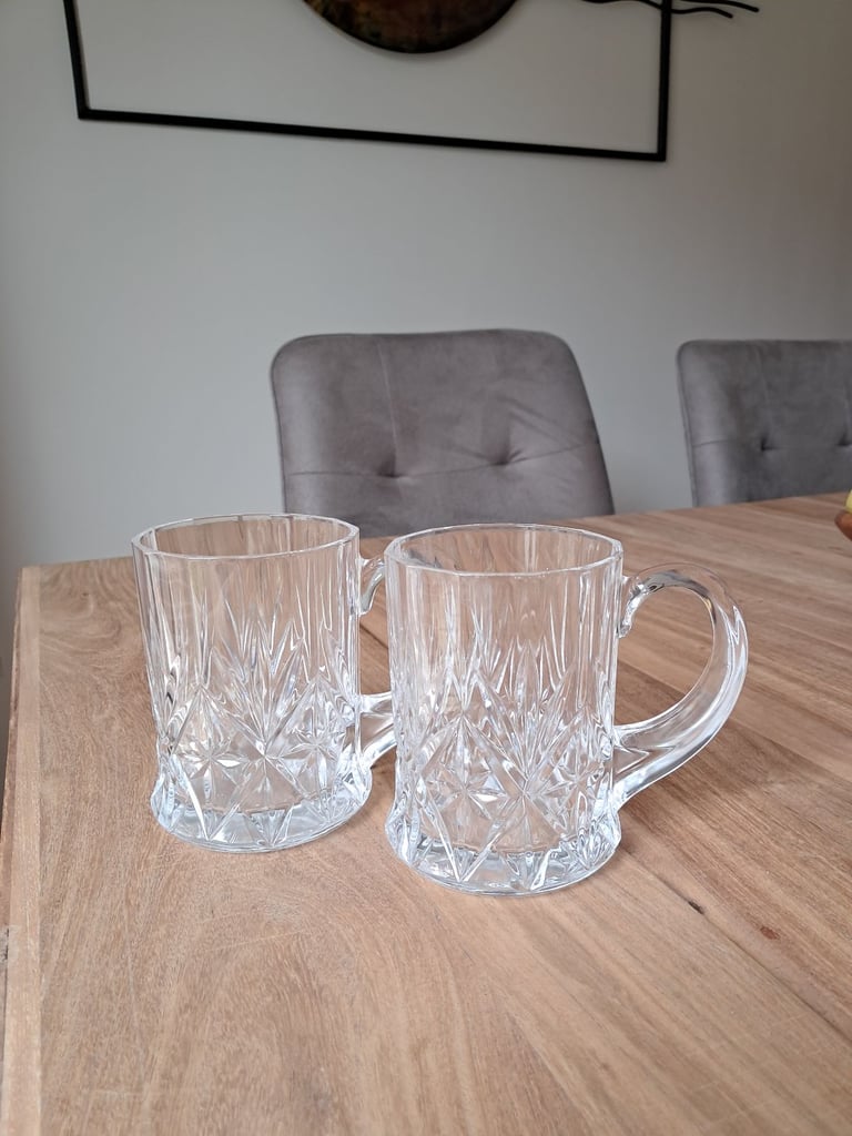image for 2 x glass tankards