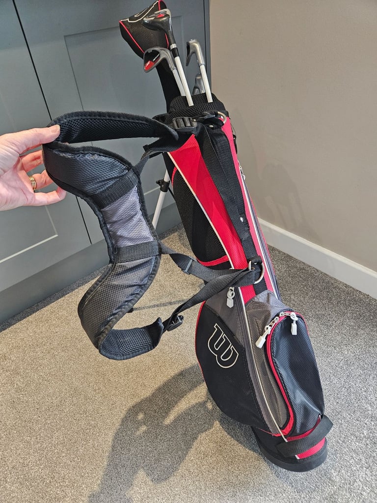 Wilson Prostaff Junior JGi standing golf bag and 5 clubs unisex right handed age 11-14