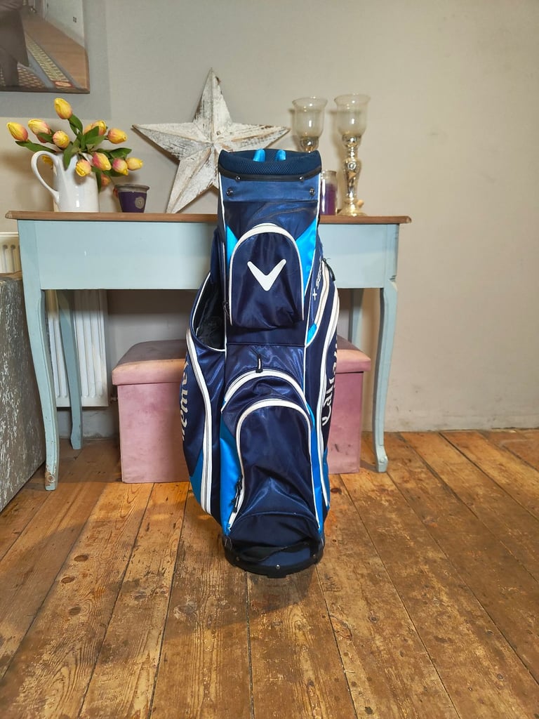 Callaway X Series Golf Cart Bag – Blue & Navy, Lightweight, Excellent Condition