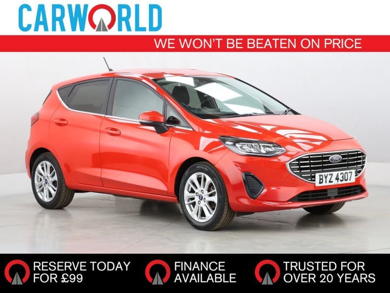 image for 2022 Ford Fiesta 1.0T EcoBoost Titanium Hatchback 5dr Petrol Manual Euro 6 (s/s) (100 ps) Hatchba...