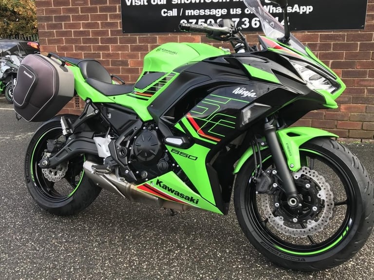 Kawasaki Ninja 650 Tourer 23reg 9960m FSH panniers screen tail tidy crash sli...