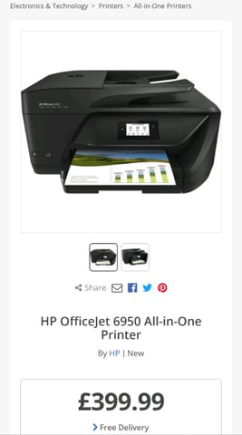 HP OfficeJet 6950 All-in-One Printer - Perfect Condition, in Partick,  Glasgow