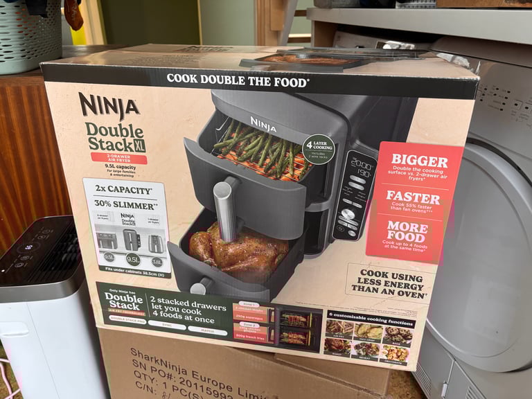 Ninja Double Stack XL 9.5L Air Fryer SL400UK - Brand New In box
