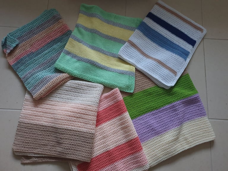 Hand made baby blankets.