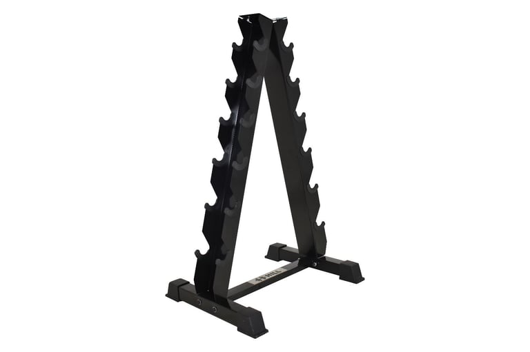 *SALE* Hill Icon Rubber Hex Dumbbell Set 2.5kg - 15kg with Rack - Weights Gym