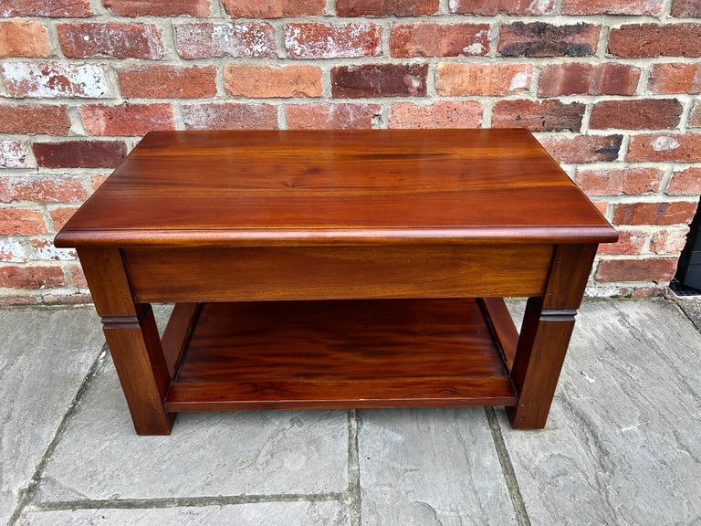 image for Solid Mahogany Coffee Table - Excellent Condition 