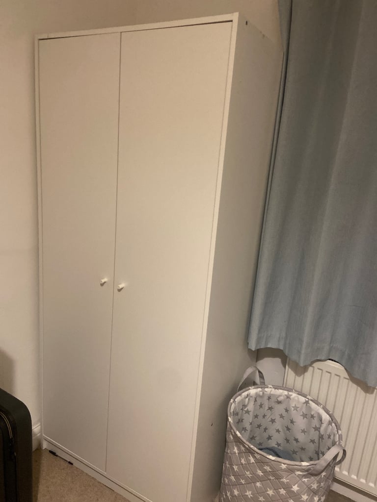image for Ikea kleppstad small wardrobes white x2