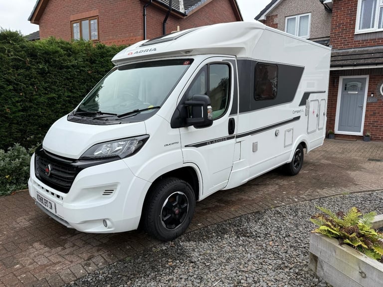 image for Adria Compact Plus SLS Rear Bed Slideout Garage 1 Owner low mileage