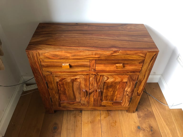 Stunning Solid Dark Wood Sideboard
