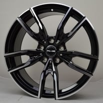 19" Staggered Black & Polished 40I Style alloys 5x120 will fit BMW 2 Series, 3 Series, 5 Series Etc