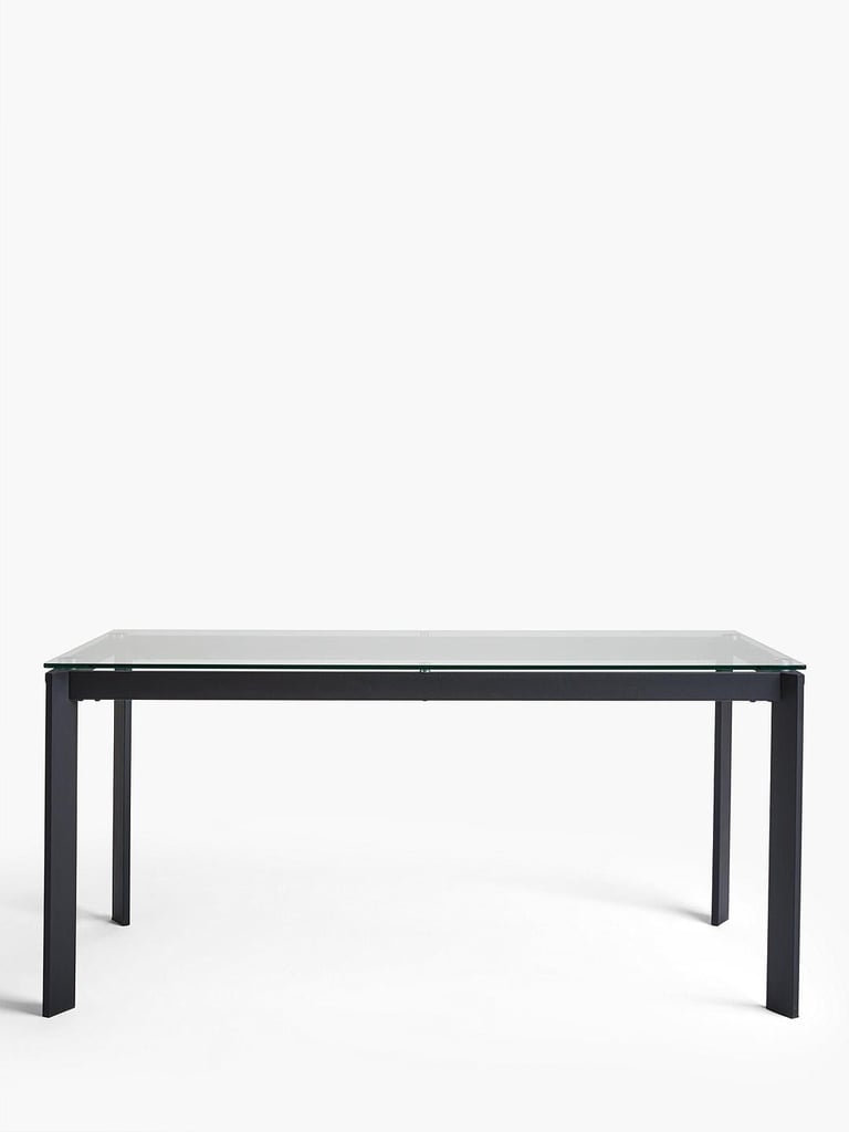 John Lewis 6-person glass dining table 