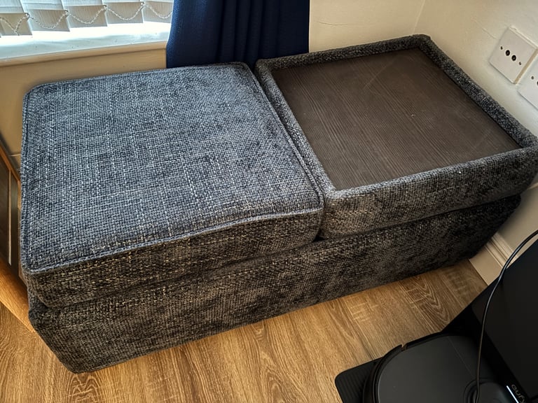 Snuggle chair and footstool